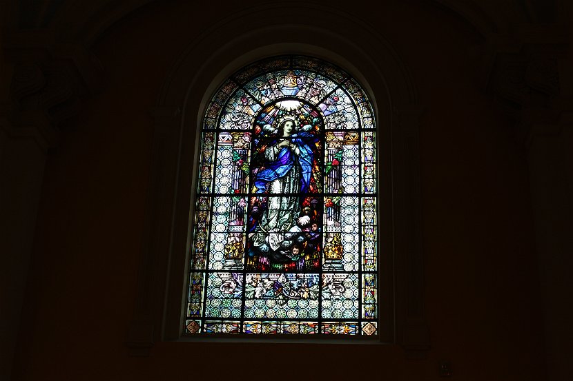 Stained Glass at Mercy International on Baggot Street in Dublin